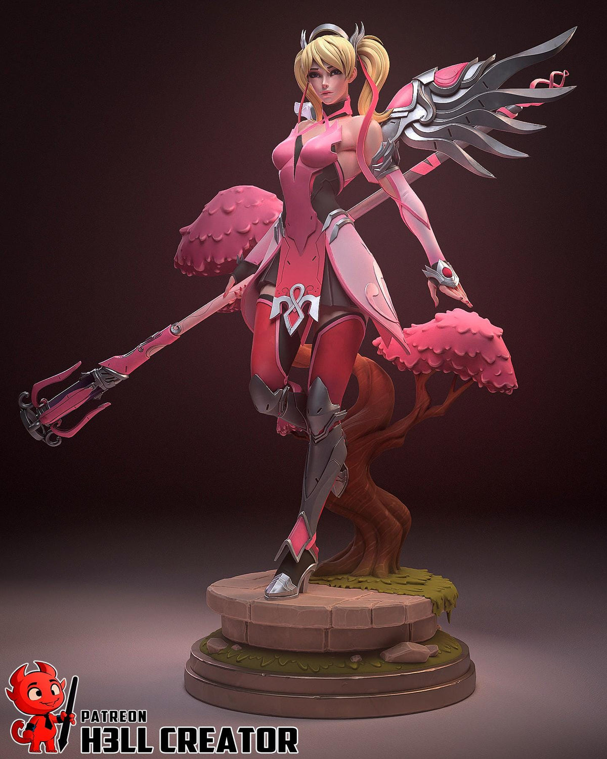 Mercy Figure - Overwatch - resin miniature view 5