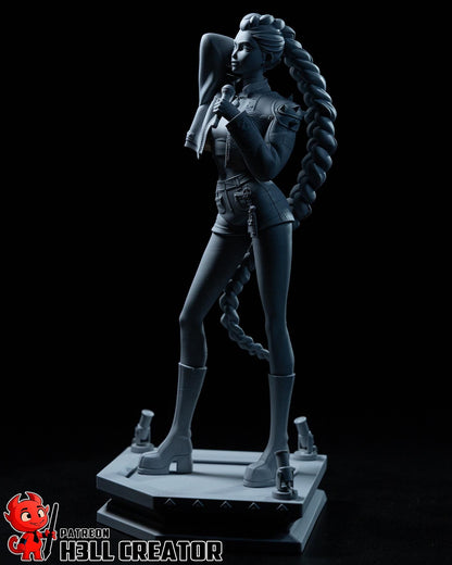 Rumi KPop Demon Hunters Figure - 3D printed miniature detail view
