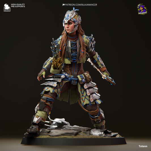 Aloy Horizon Forbidden West Figure - resin tabletop miniature front view