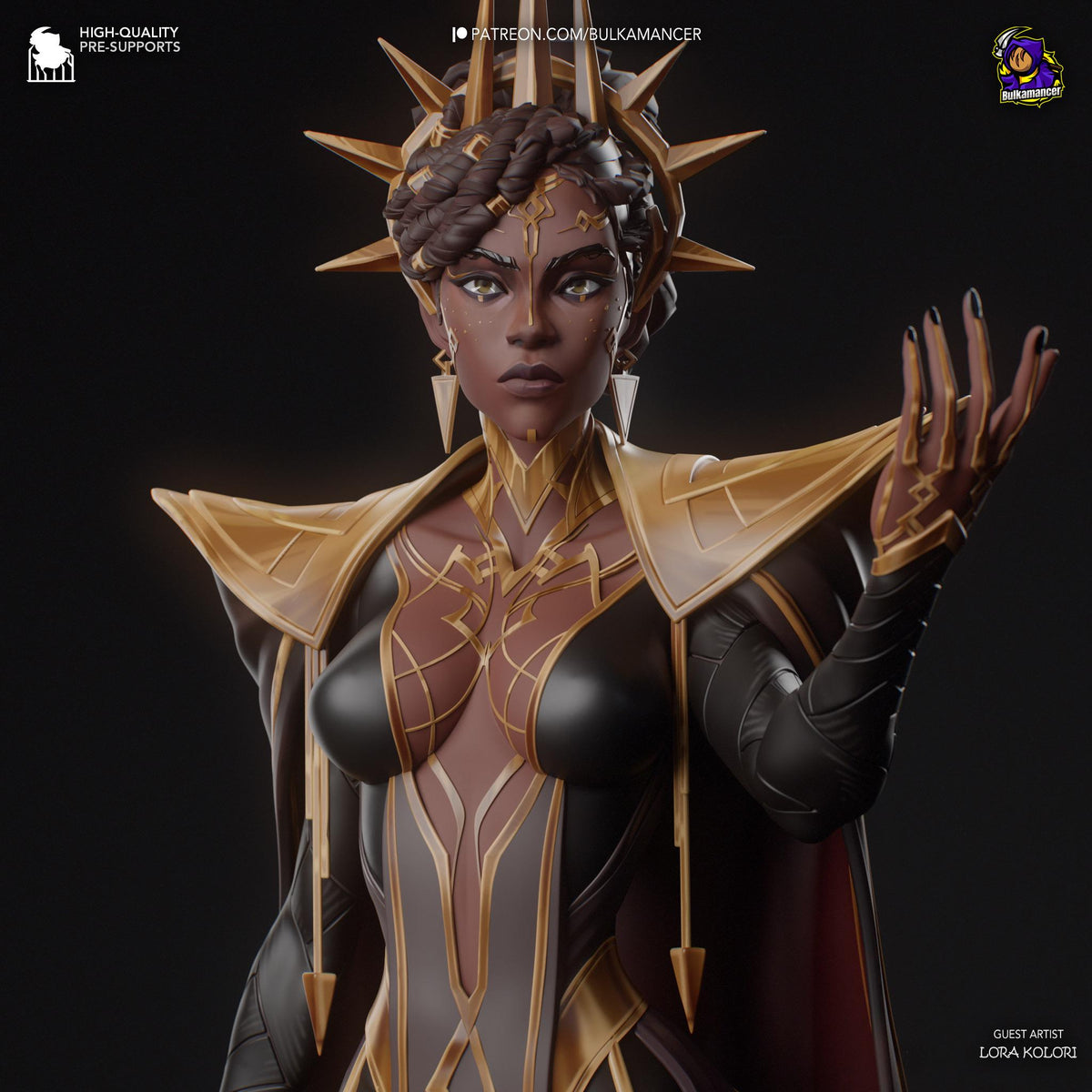 Mel Medarda Mel Figure - League of Legends - resin tabletop miniature front view
