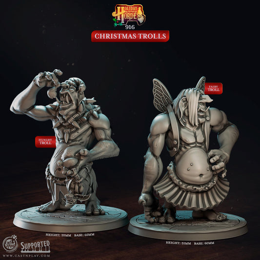 Troll Miniature - resin tabletop miniature front view