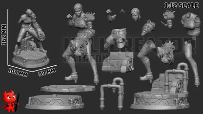 Sevika Figure - Arcane - resin miniature view 8