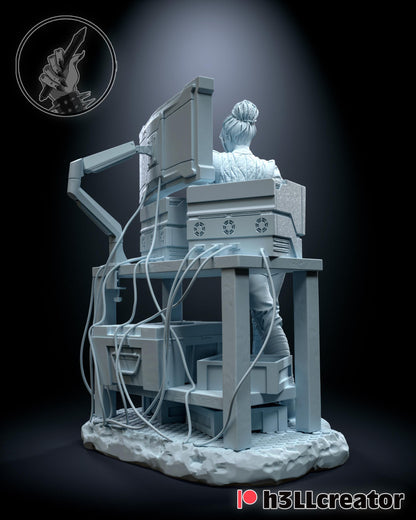 Panam Palmer Figure - Cyberpunk 2077 - paintable tabletop miniature product view