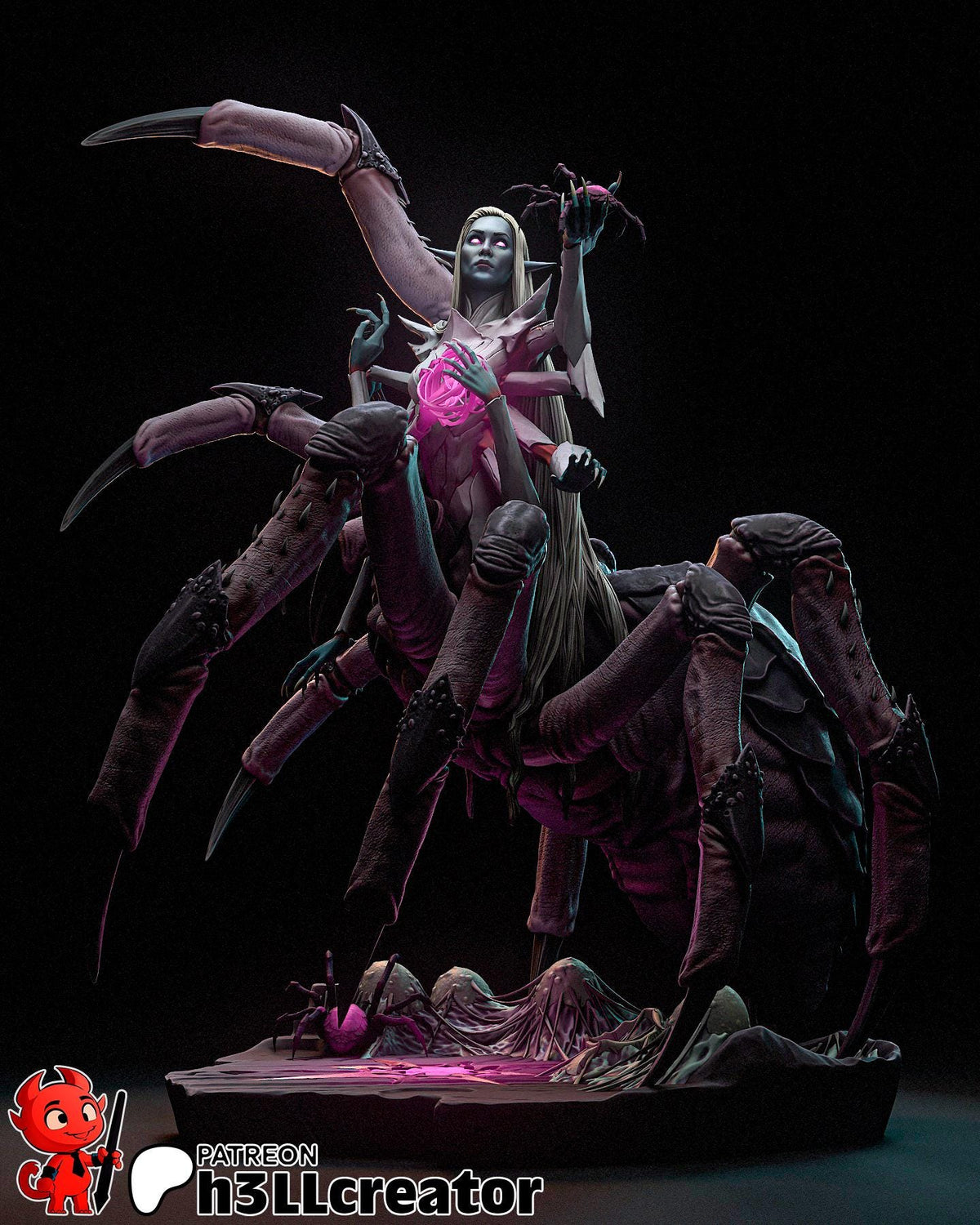 Lolth Figure - Baldur's Gate 3 - resin miniature view 5