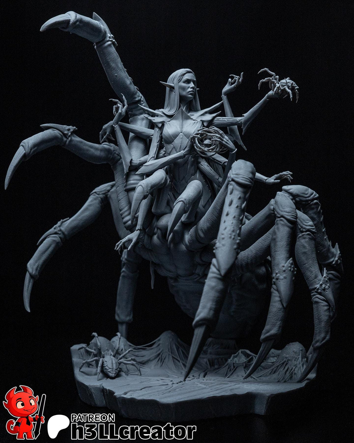 Lolth Figure - resin miniature view 5