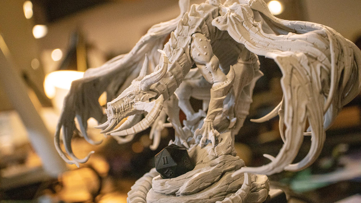 Dragon Dice Guardian Diorama - paintable tabletop miniature product view