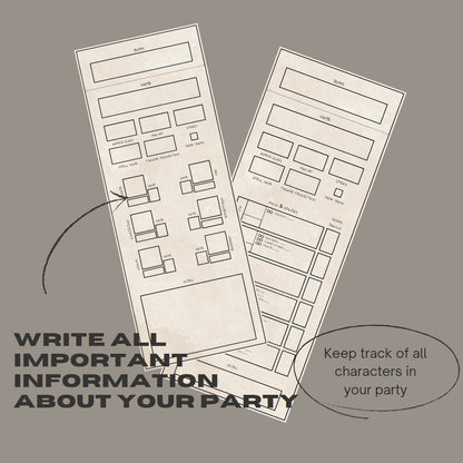 Fillable Initiative Tracker Cards - digital product alternate preview