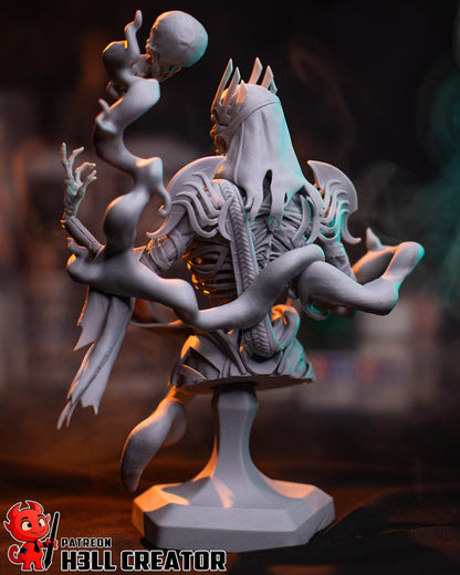 Vecna Bust - Baldur's Gate 3 - paintable tabletop miniature product view