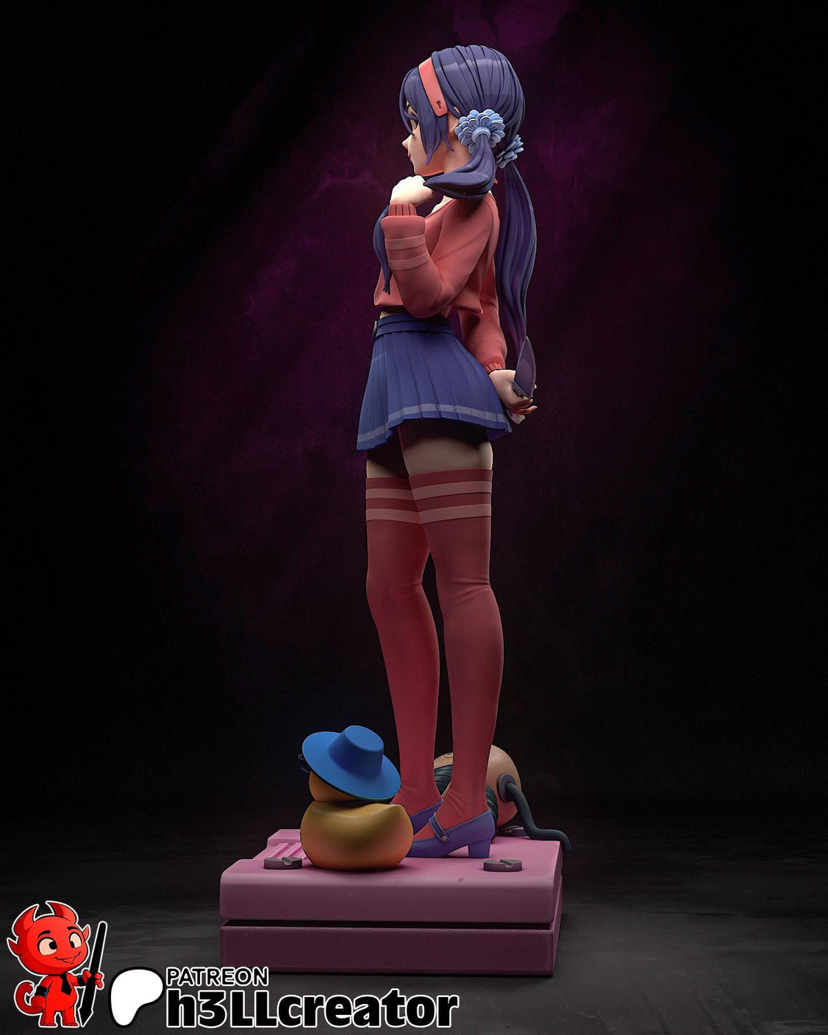 Mita Figure - MiSide - 3D printed miniature detail view