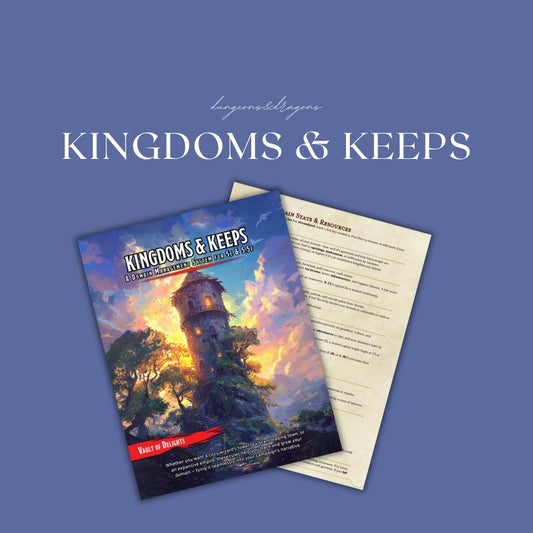 Kingdoms and Keeps Guide - digital download preview