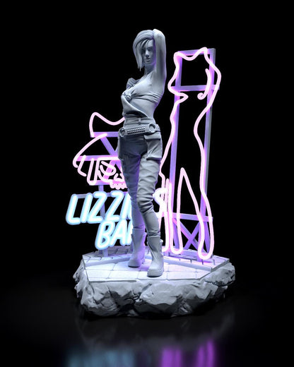 Judy Alvarez Figure - Cyberpunk 2077 - paintable tabletop miniature product view