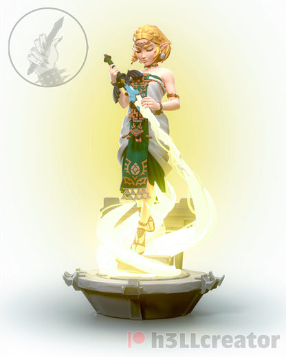 Zelda The Legend of Zelda Figure - resin tabletop miniature front view