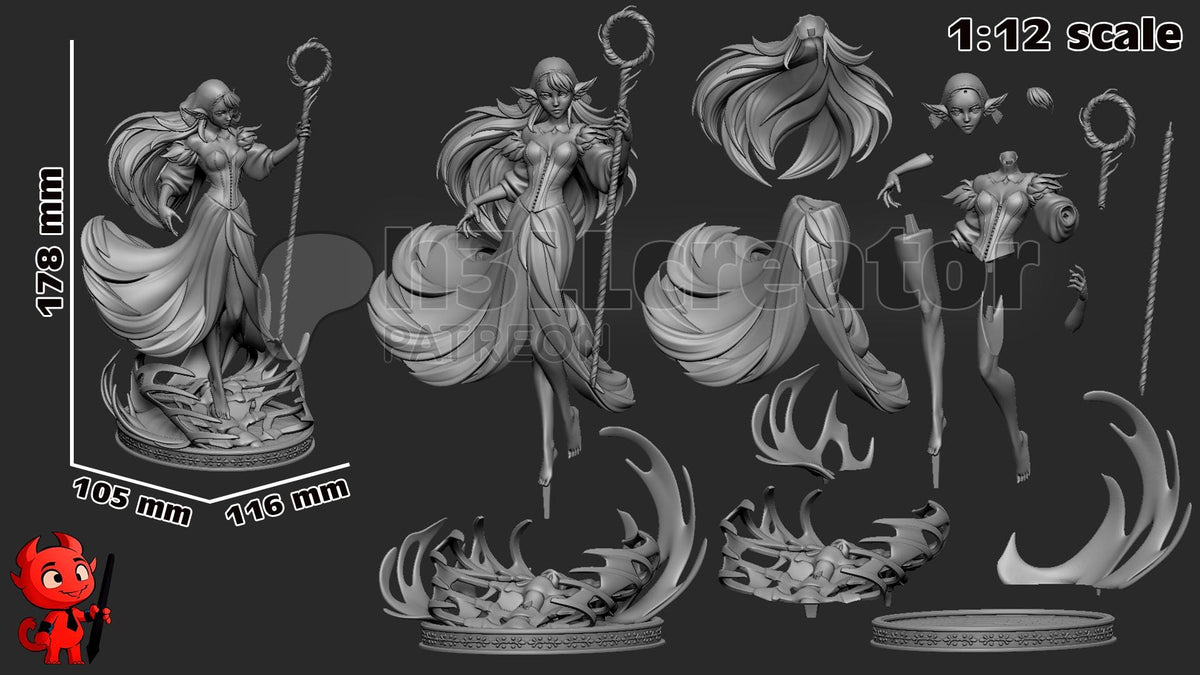 Marcille Figure - Delicious in Dungeon - resin miniature view 8