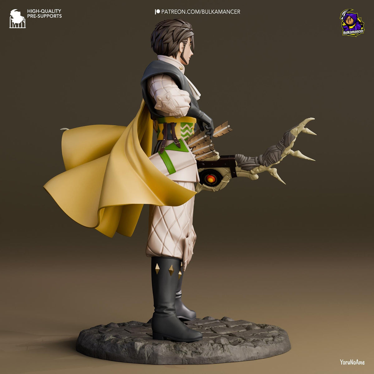 Claude Figure - Fire Emblem - 3D printed miniature detail view
