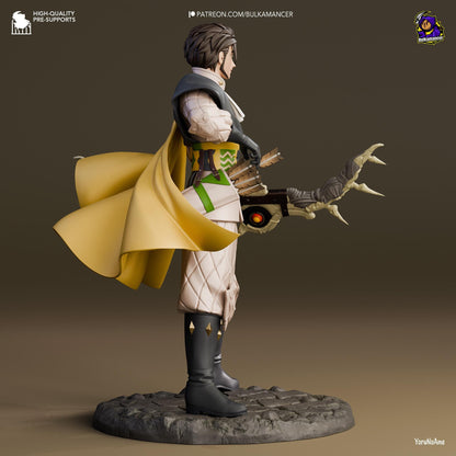 Claude Figure - Fire Emblem - 3D printed miniature detail view