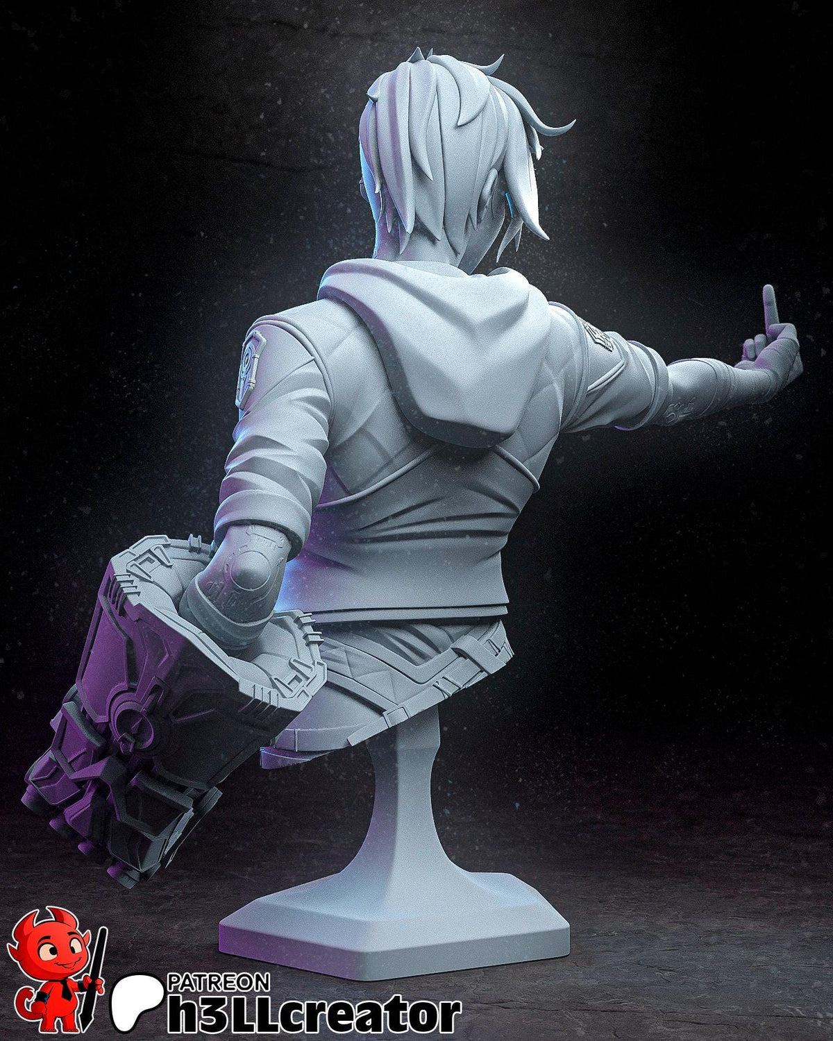 Vi Bust - Arcane - paintable tabletop miniature product view