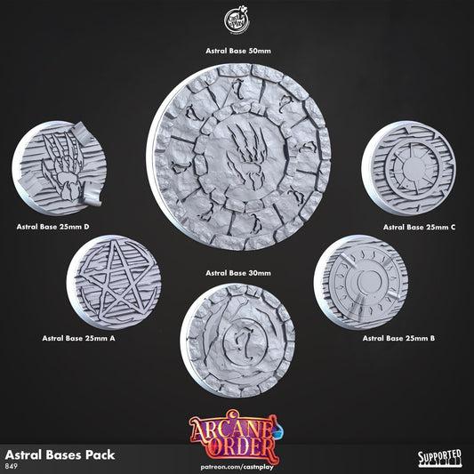 Arcane Order Miniature Bases - resin tabletop miniature front view