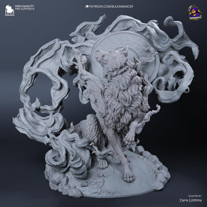 Amaterasu Okami Figure - paintable tabletop miniature product view