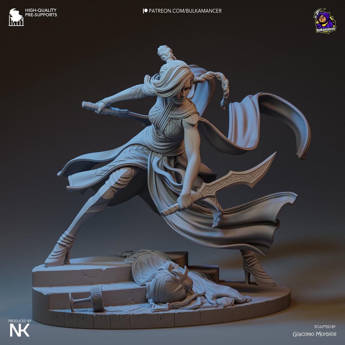 Katarina Figure - League of Legends - paintable tabletop miniature product view