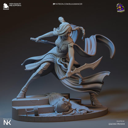 Katarina Figure - League of Legends - paintable tabletop miniature product view