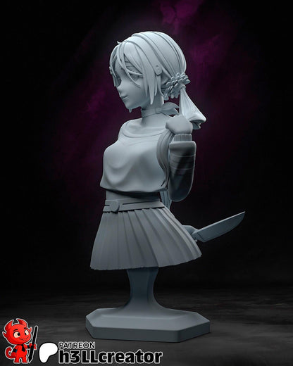 Mita Bust - MiSide - 3D printed miniature detail view