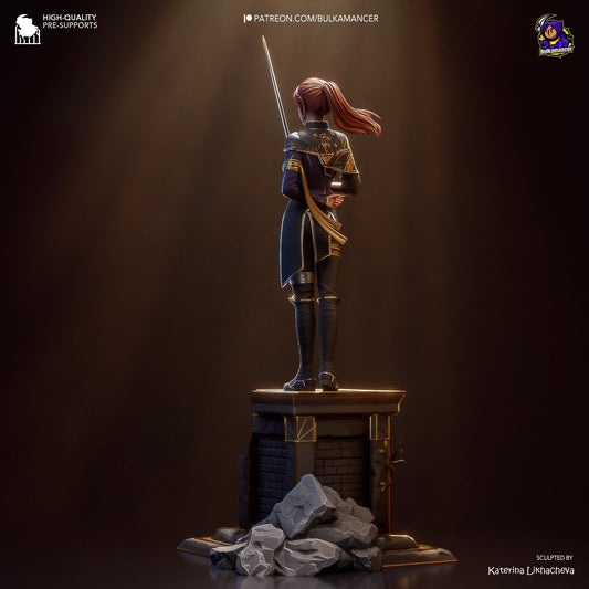 Maelle Figure - Clair Obscur: Expedition 33 - resin tabletop miniature alternate angle