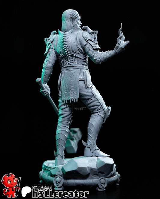 Ketheric Thorm Figure - Baldur's Gate 3 - resin tabletop miniature alternate angle