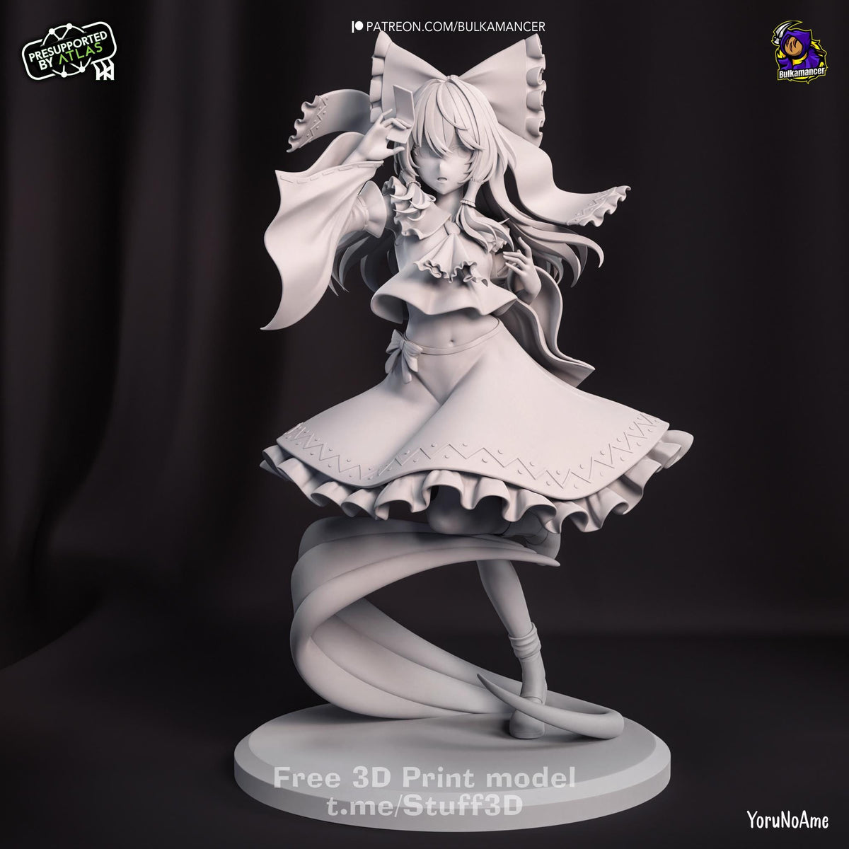 Reimu Hakurei Touhou Project Figure - resin miniature view 5