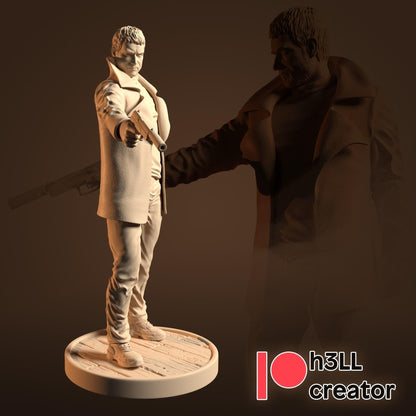 Chris Redfield 1 12 Resident Evil Gift Him Her Figure - resin tabletop miniature alternate angle
