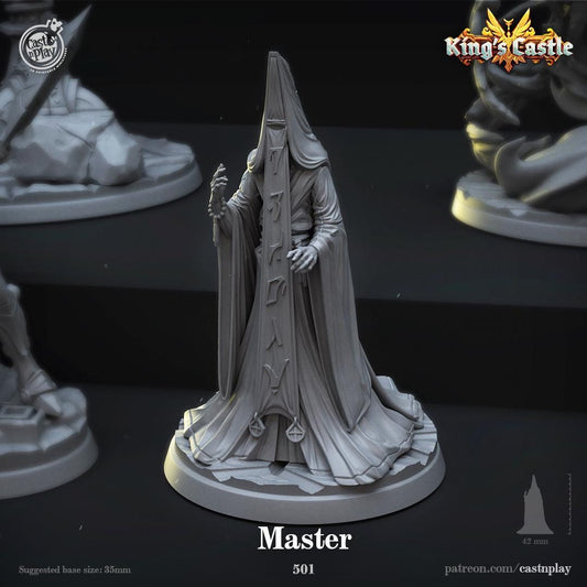 Cleric Miniature - resin tabletop miniature front view