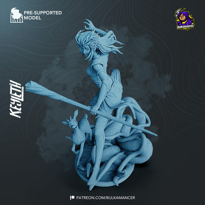 Keyleth The Legend of Vox Machina Figure - resin tabletop miniature alternate angle