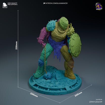 Doom Slayer Figure - resin miniature view 7