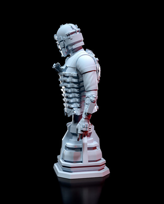 Isaac Clarke Dead Space Bust - resin tabletop miniature alternate angle