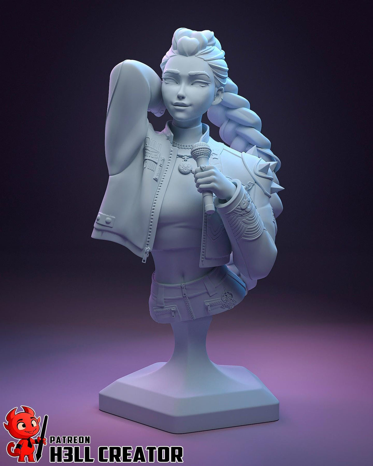 Rumi KPop Demon Hunters Bust - paintable tabletop miniature product view