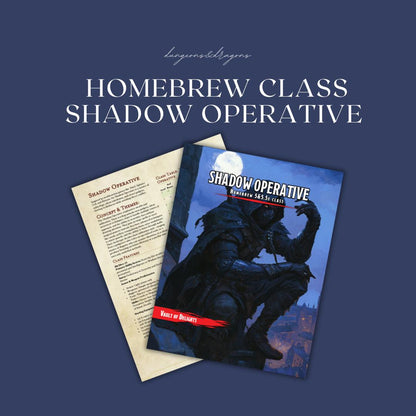 Shadow Operative Homebrew Class Guide - digital download preview