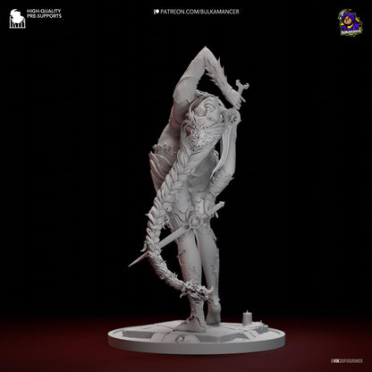 Orin the Red Figure - Baldur's Gate 3 - paintable tabletop miniature product view