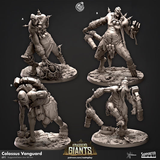 Giant Miniature - resin tabletop miniature front view