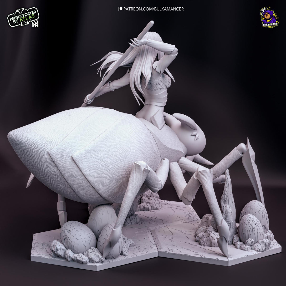 Kumoko and Her Children So'm a Spider Figure - resin miniature view 6