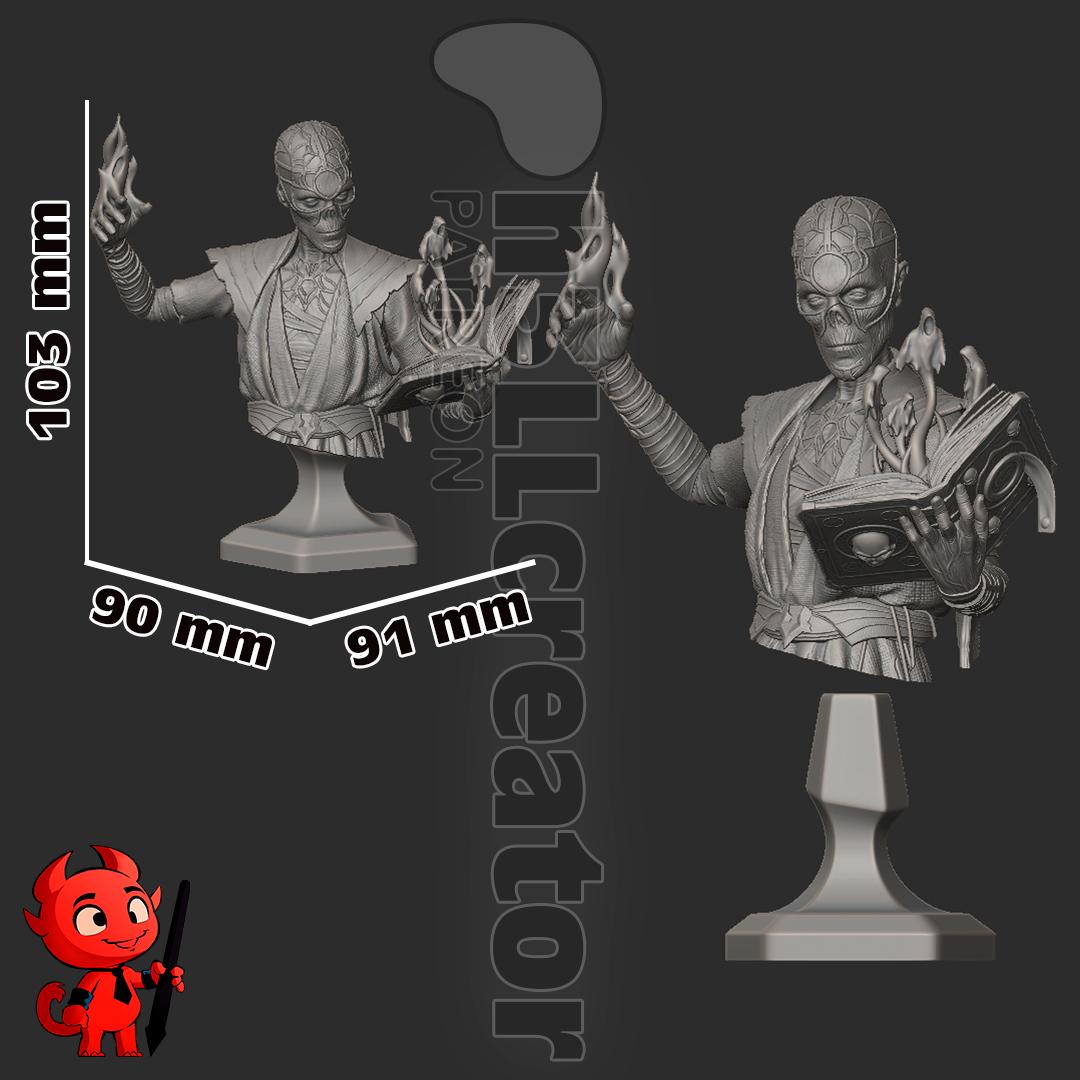 Withers Bust - Baldur's Gate 3 - paintable tabletop miniature product view
