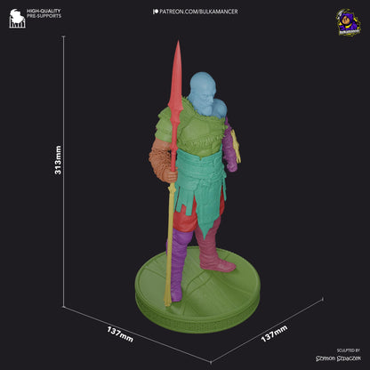 Kratos God of War Figure - resin miniature view 7
