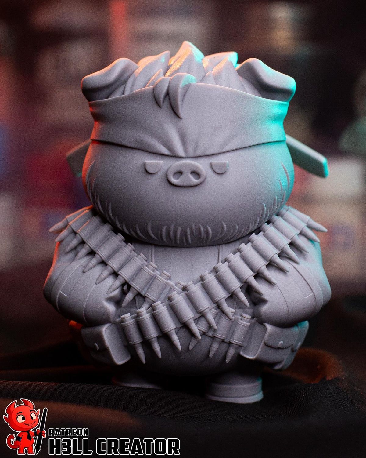 Solid Snake Metal Gear Solid Chibi Figure - resin tabletop miniature front view