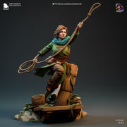 Zoe Split Fiction Figure - resin tabletop miniature front view