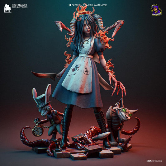 American McGee's Alice Figure - resin tabletop miniature front view