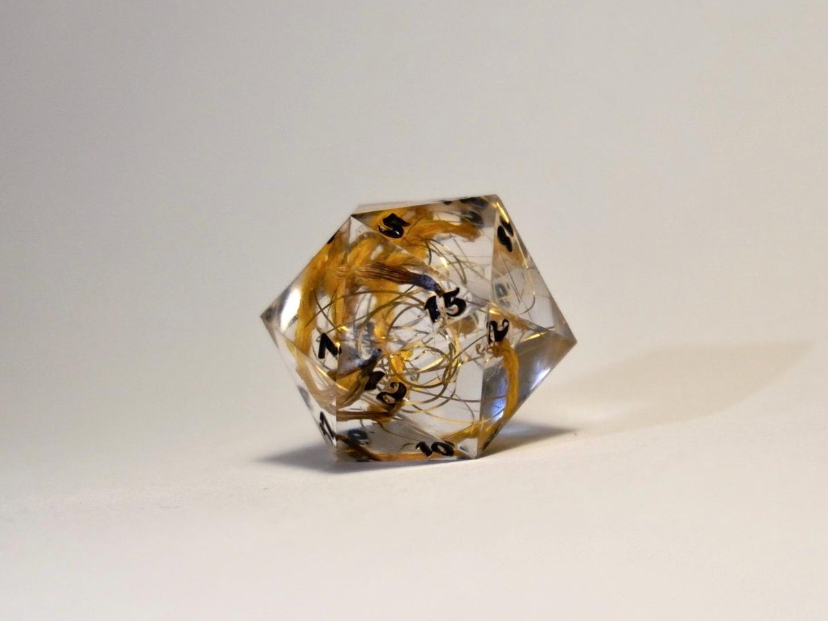 Chonky D20 Die - RPG dice accessory detail view
