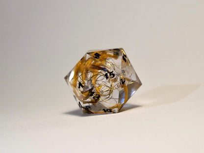 Chonky D20 Die - RPG dice accessory detail view