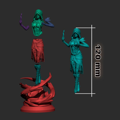 Morrigan Figure - Mass Effect - paintable tabletop miniature product view