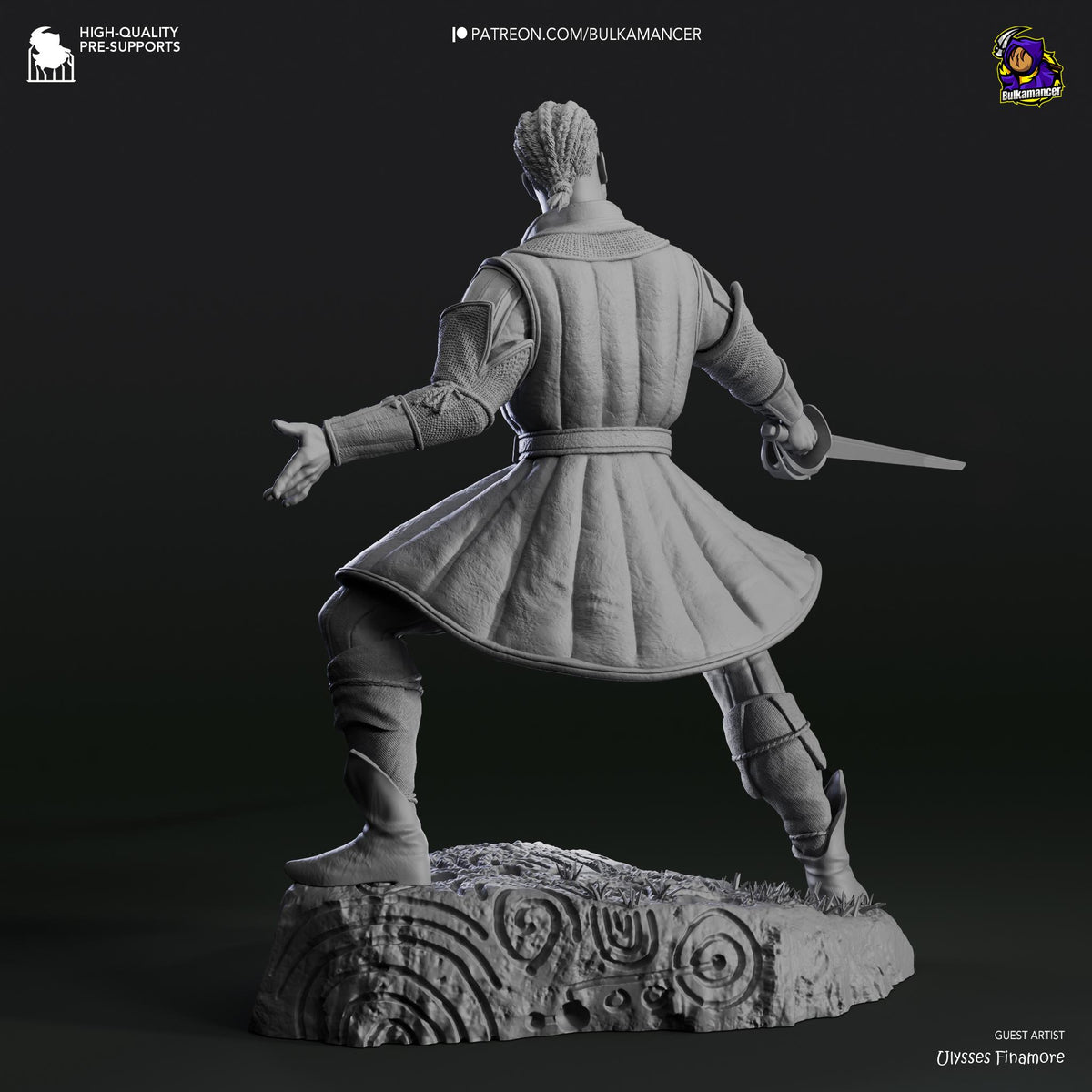 Wyll Figure - Baldur's Gate 3 - resin miniature view 6