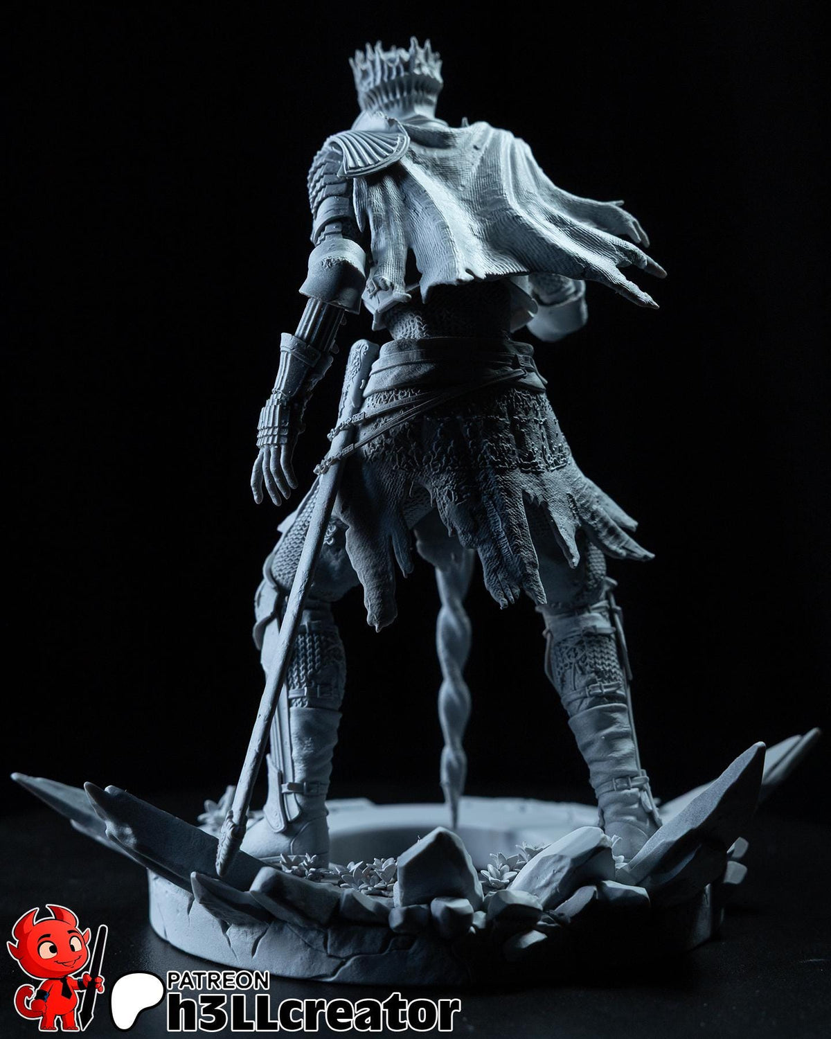Soul of Cinders Figure - Dark Souls 3 - resin miniature view 7