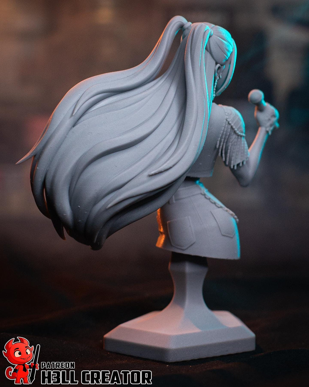 Mira KPop Demon Hunters Bust - paintable tabletop miniature product view