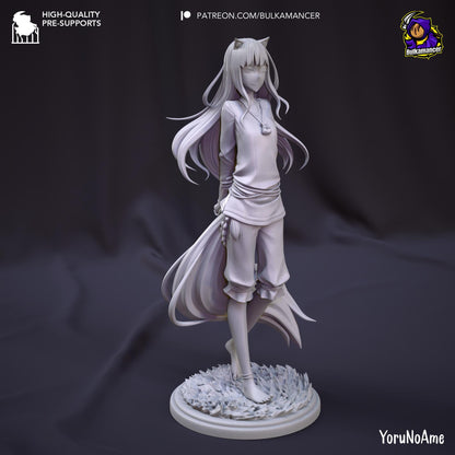 Holo Spice and Wolf Figure - paintable tabletop miniature product view